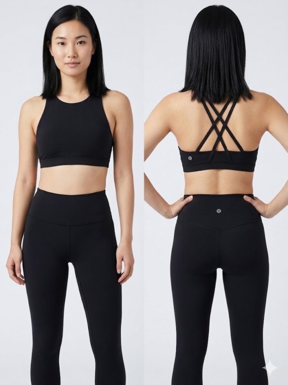 Lululemon Energy Bra *High Neck - Black - Size 12